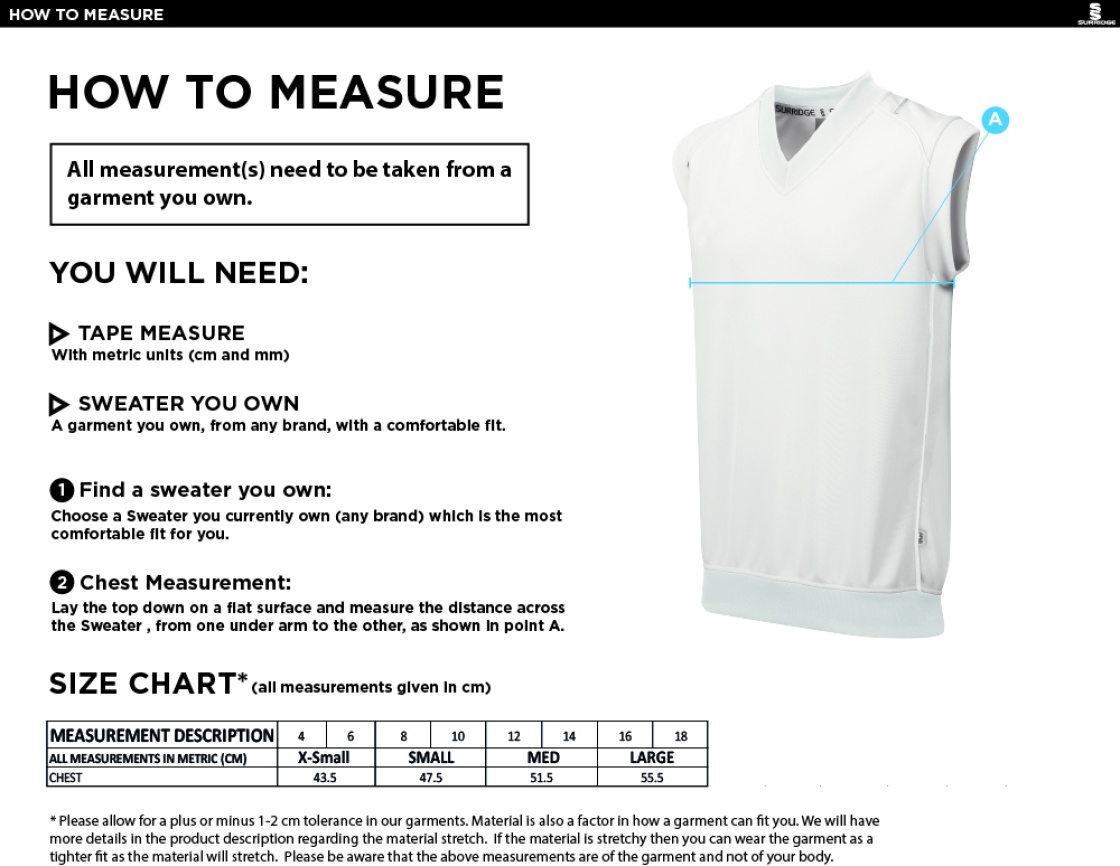 NASSINGTON CC BLAST SLEEVELESS WOMENS SWEATER-Ivory - Size Guide