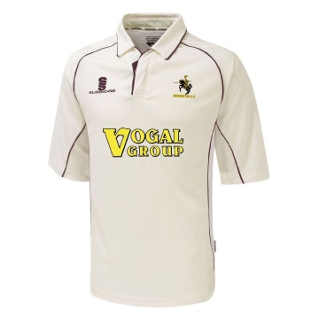 Nassington CC - Premier 3/4 Sleeve Maroon Trim Shirt