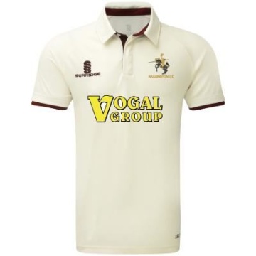 Nassington CC - Ergo Short Sleeve Maroon Trim Shirt