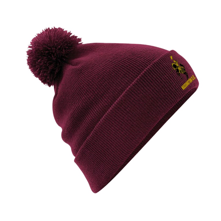 NASSINGTON CC Original Pom Pom Beanie : Maroon