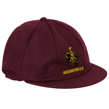 NASSINGTON CC Baggy Cricket Cap - Maroon