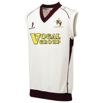 Nassington CC - Sleeveless Sweater Maroon Trim