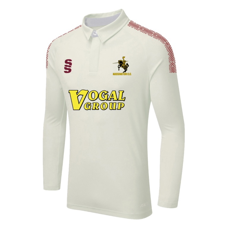 NASSINGTON CC DUAL LONG SLEEVE CRICKET SHIRT (WOMENS)-Ivory